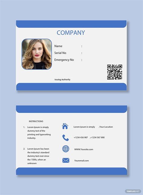 5 Free Id Card Templates In Word