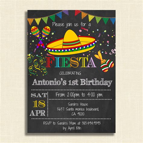 5 Free Mexican Theme Invitations Templates