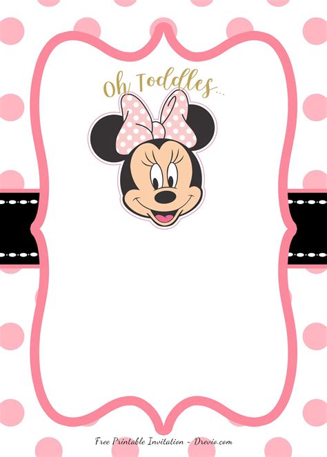 5 Free Minnie Mouse Invitation Templates To Download