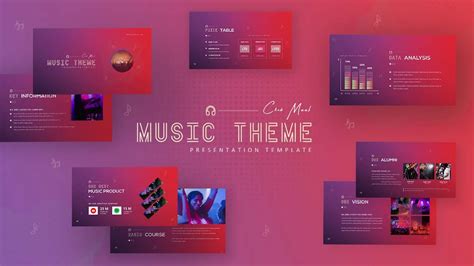 5 Free Music Google Slide Templates