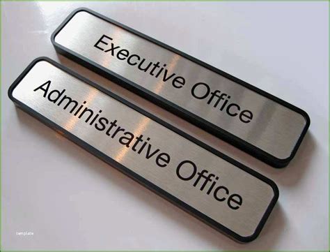 5 Free Office Door Name Plates Templates