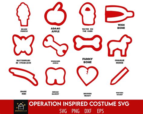 5 Free Operation Game Pieces Clip Art Templates