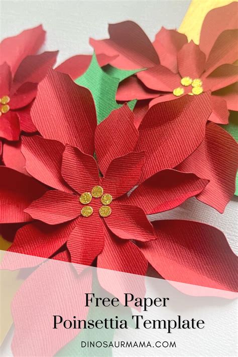 5 Free Paper Poinsettia Templates