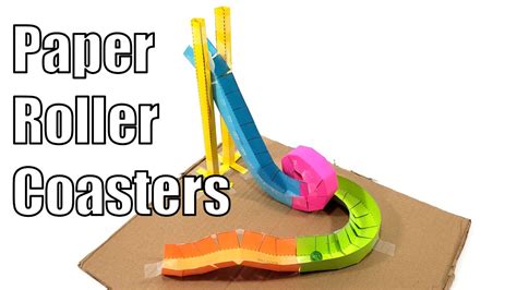 5 Free Paper Roller Coaster Templates