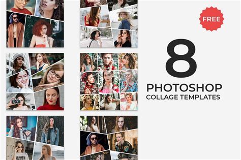 5 Free Photoshop Collage Templates