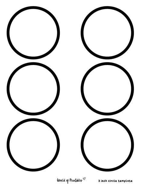 5 Free Printable Circle Templates