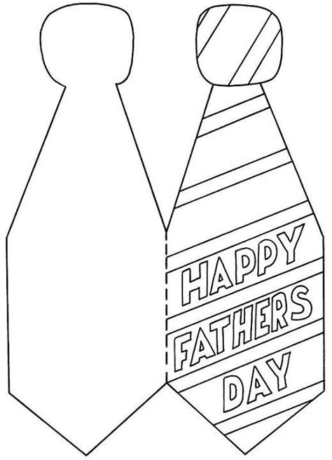 5 Free Printable Fathers Day Tie Templates