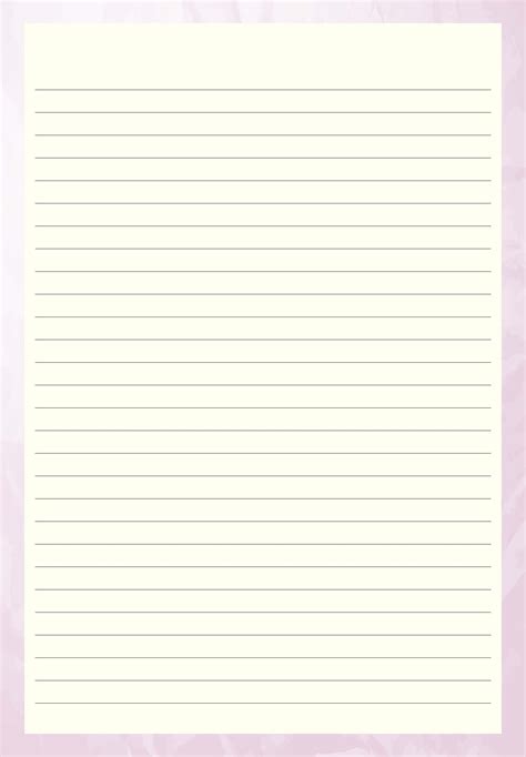 5 Free Printable Lined Paper Templates