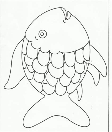 5 Free Rainbow Fish Template Printables