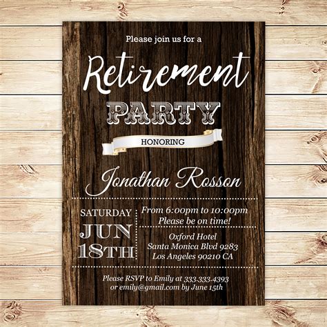 5 Free Retirement Invitation Templates