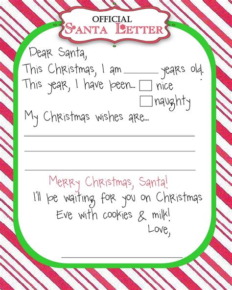 5 Free Santa Letter Templates To Delight Kids