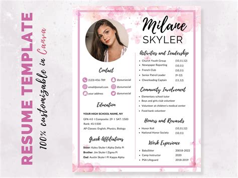 5 Free Sorority Recruitment Resume Templates