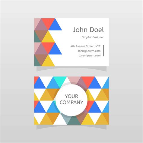 5 Free Vistaprint Business Card Templates For Illustrator