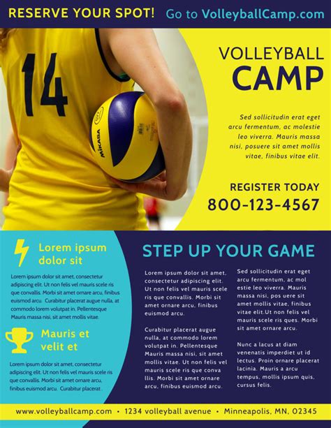 5 Free Volleyball Flyer Templates To Download