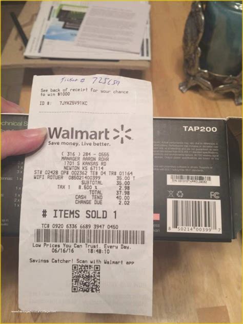 5 Free Walmart Receipt Templates