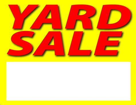 5 Free Yard Sale Sign Templates To Boost Sales