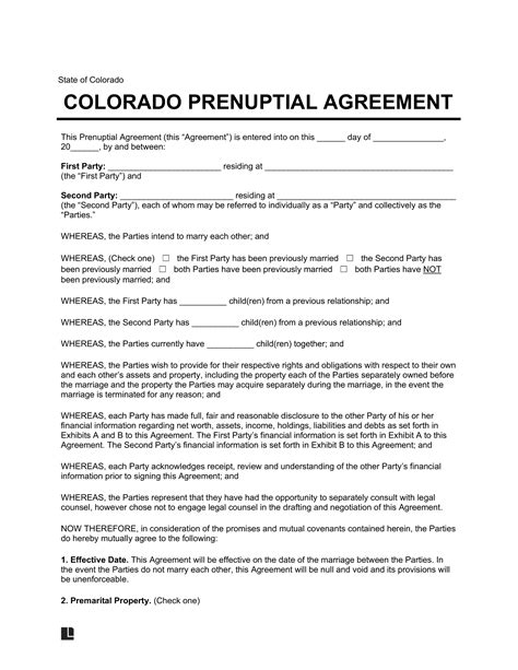 5 Key Elements Of A Prenuptial Agreement In Colorado