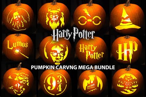 5 Magical Harry Potter Pumpkin Carving Templates