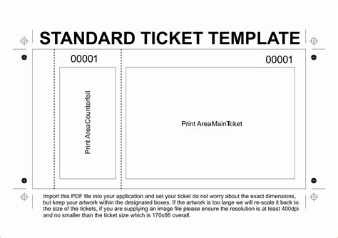 5 Microsoft Word Ticket Templates To Save Time