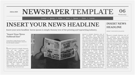 5 Newspaper Templates For Google Slides