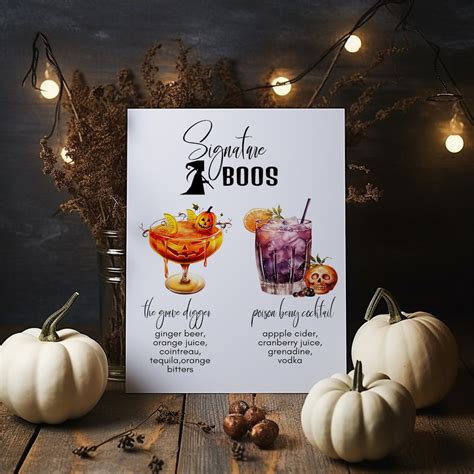 5 Spooky Halloween Drink Menu Templates