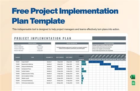 5 Steps To Implementation Plan Template Excel Free Download