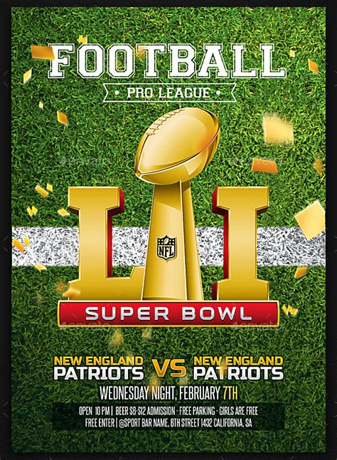 5 Super Bowl Party Flyer Templates You Need