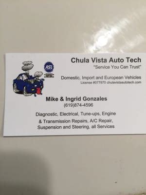 5 Tips For Chula Vista Auto Tech Services