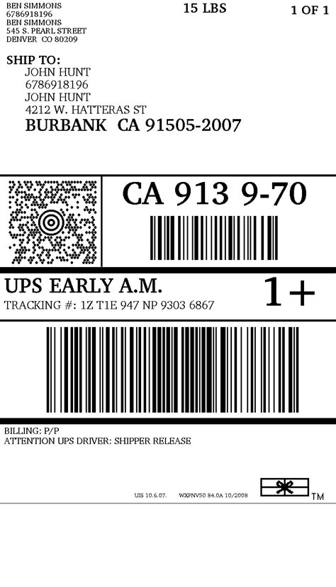 5 Tips For Creating A Ups Mailing Label Template