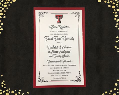 5 Tips For Texas Tech University Graduation Invitations