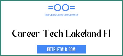 5 Ways To Boost Your Career With Tech In Lakeland Fl