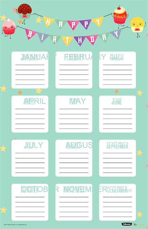 5 Ways To Create A Birthday Calendar Template