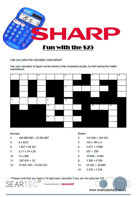 5 Ways To Create A Low-Tech Calculator Crossword