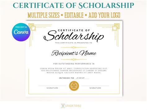 5 Ways To Create Editable Scholarship Certificates