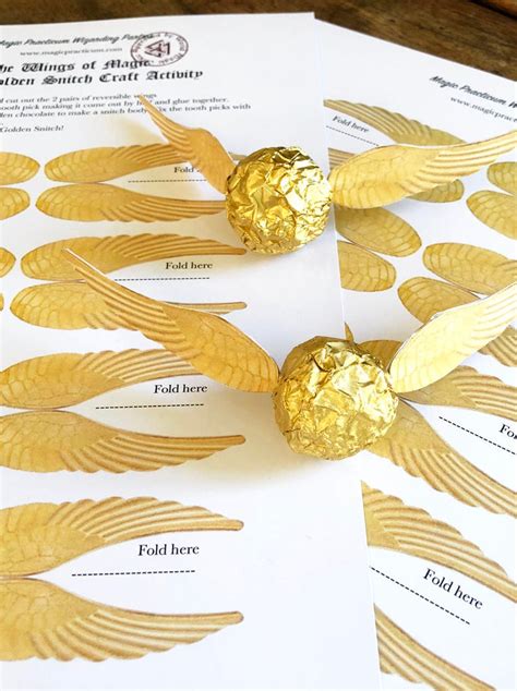 5 Ways To Create Golden Snitch Wings Template