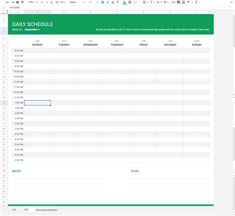 5 Ways To Create Hourly Schedules With Google Sheets