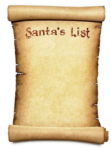 5 Ways To Create Santas List Scroll Template