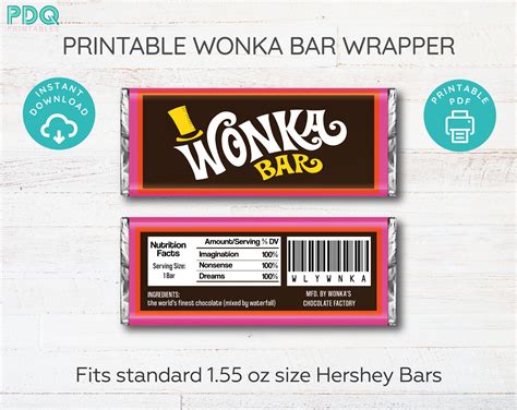 5 Ways To Create Your Own Wonka Bar Template