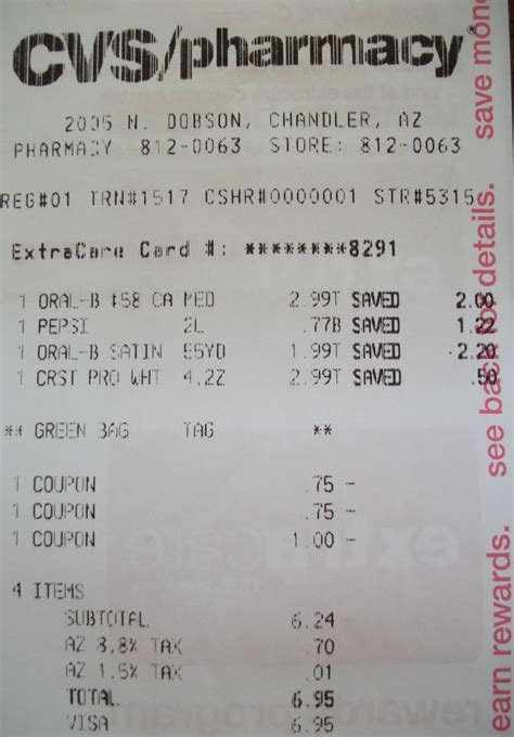 5 Ways To Customize Cvs Pharmacy Receipt Template