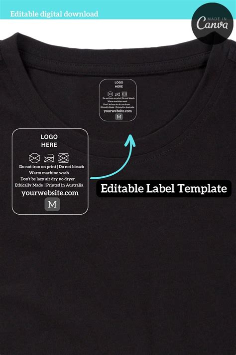 5 Ways To Design A Tagless Neck Label Template