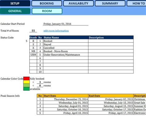 5 Ways To Optimize Room Booking With Excel Templates