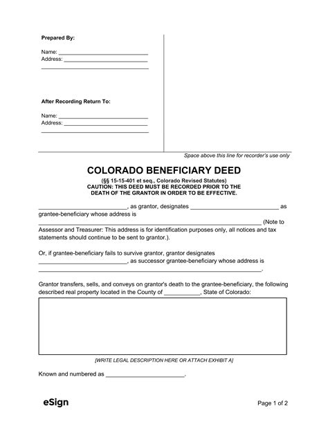 5 Ways To Use A Beneficiary Deed In Colorado