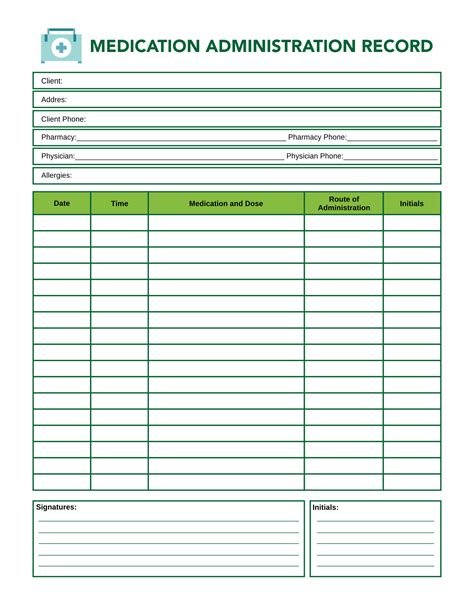 5 Ways To Use A Medication Administration Record Template Excel