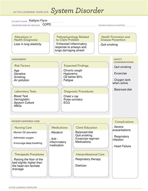 5 Ways To Use Ati Diagnostic Template For Copd