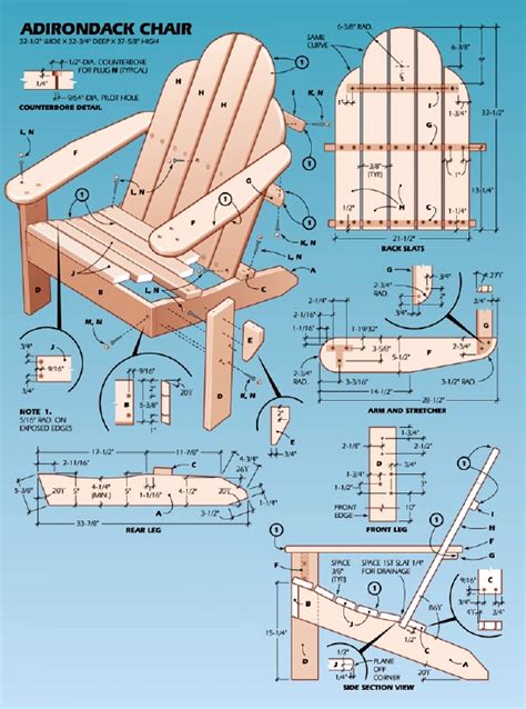 6 Adirondack Chair Templates And Plans To Diy