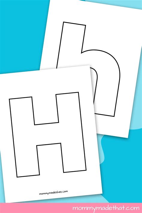 6 Ways To Use Letter H Template Printable