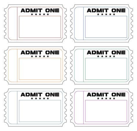 7 Admit One Ticket Templates In Microsoft Word