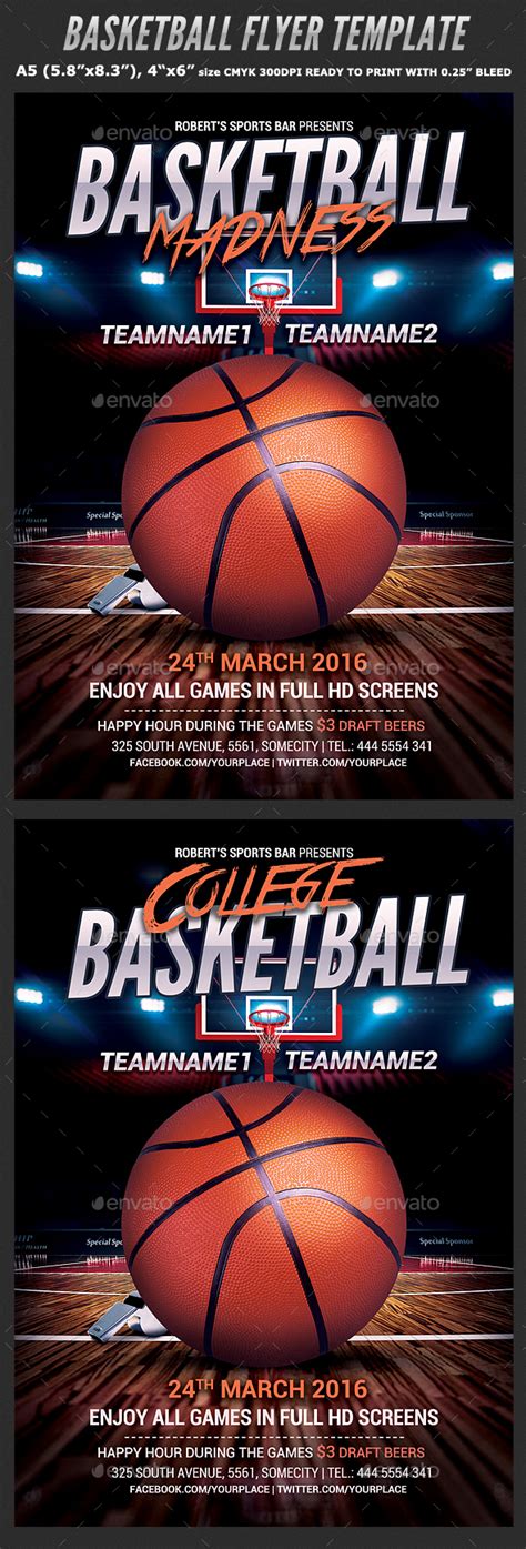 7 Basketball Flyer Templates In Microsoft Word