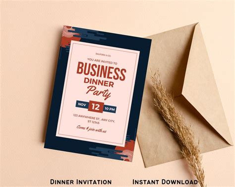 7 Business Dinner Invitation Templates You Can Use