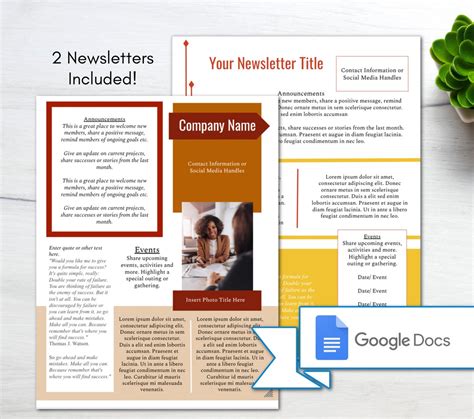 7 Essential Newsletter Templates For Google Docs